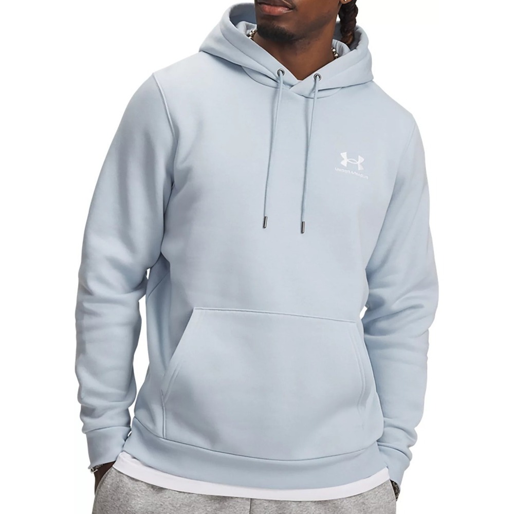 Under Armour Men's Icon Fleece Hoodie Sweatshirt Blue Calm Size XL $60